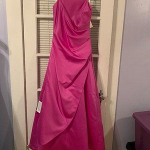 NWT Orchid Color Strapless Gown Size 13/14